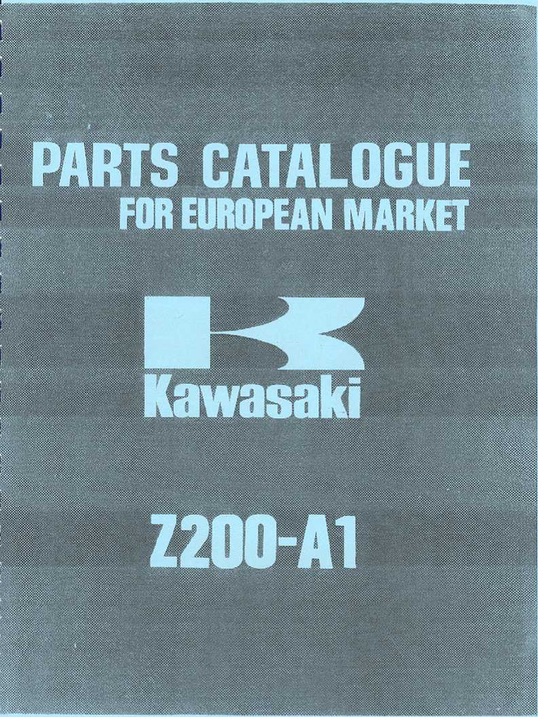 KAWASAKI Z200-A1 パーツカタログ TM) Kawasaki z200 | PDF