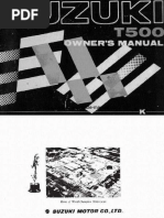 Suzuki T500 Motorcycle Owner's Manual PDF | PDF | Motor Vehicle