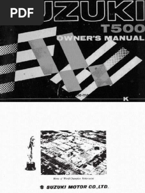 Suzuki Motorcycle Owner's Manual Guide | PDF | Motor Vehicle