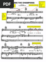 Download We Are the Champions Piano Score Annotated by Johnny Watt SN8496239 doc pdf