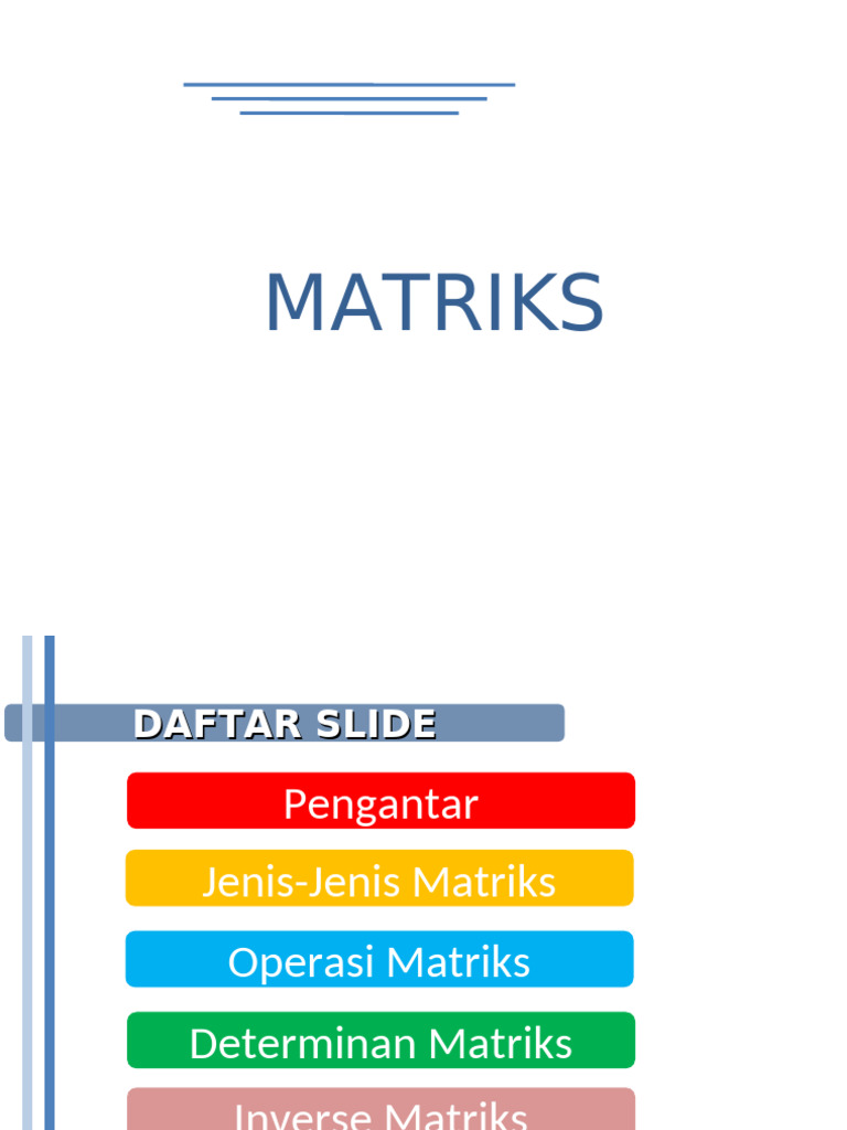 Matrik | PDF