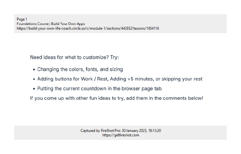 05-Customizing Adding Features To Your Timer | PDF