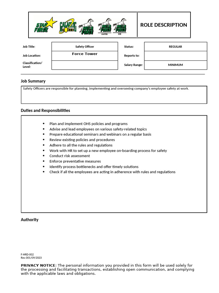 Safety Officer Role Overview Philippines | PDF | Business