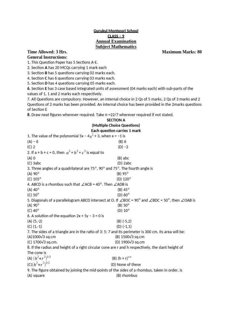 CLASS 9 MATH 2023 visual data 7