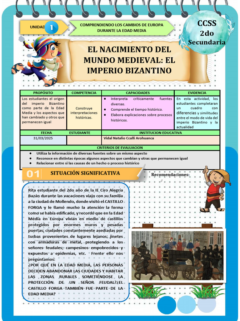 05 Ficha de Actividad S1 (U1) (2° Grado) - CCSS | PDF | imperio ...