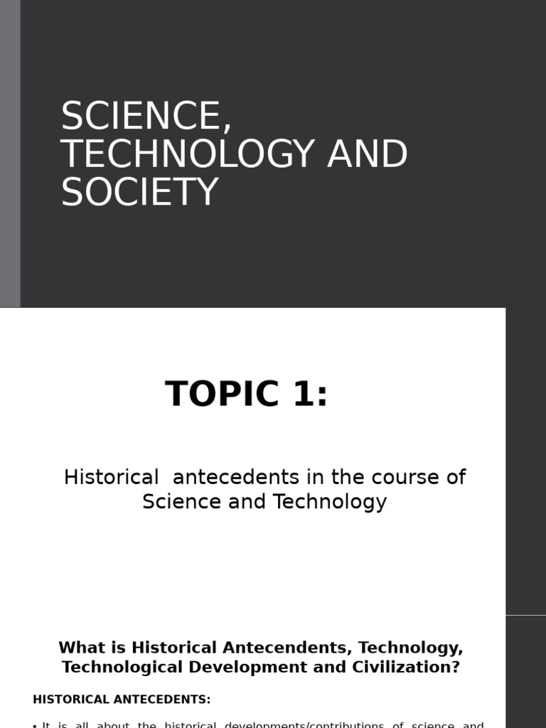 SCIENCE, TECHNOLOGY AND SOCIETY - Chapter 1 | PDF | Heliocentrism ...