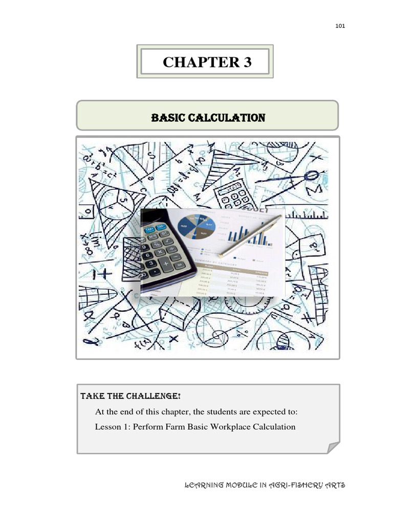 CHAPTER 3 L1 Basic Calculation | PDF | Area | Rectangle