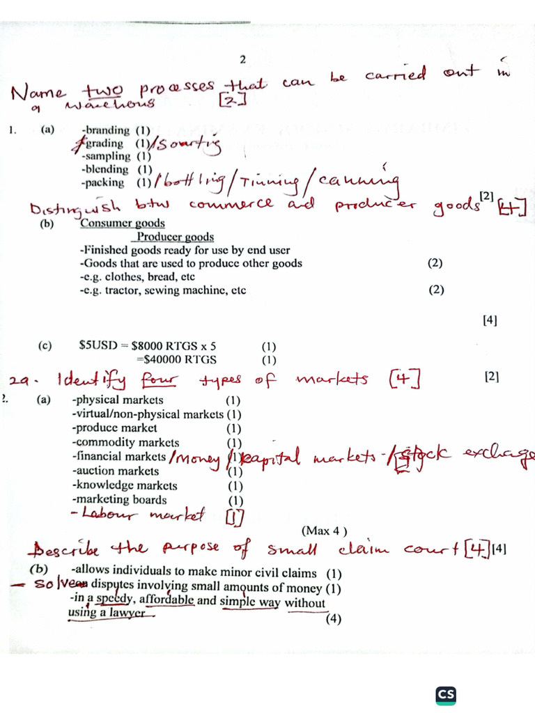 2024 Marking Scheme | PDF