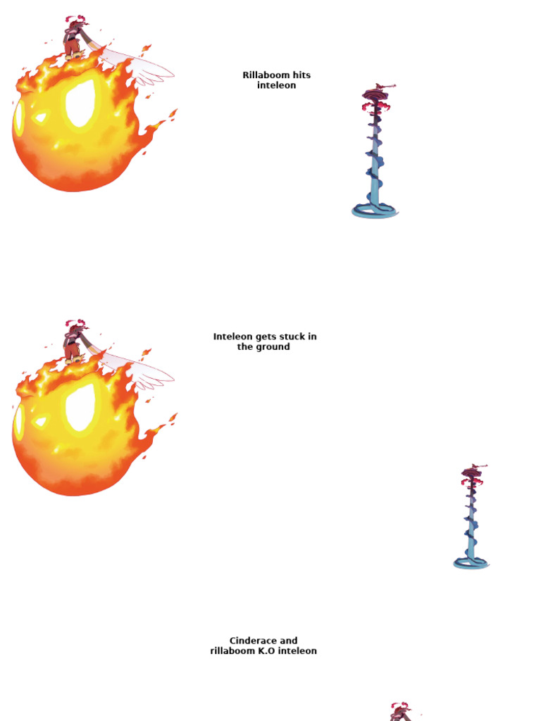 Rillaboom vs. Inteleon: A Comic Battle | PDF