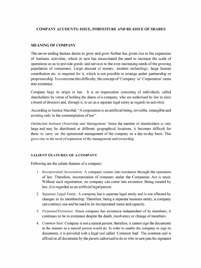 Issue of Shares | PDF