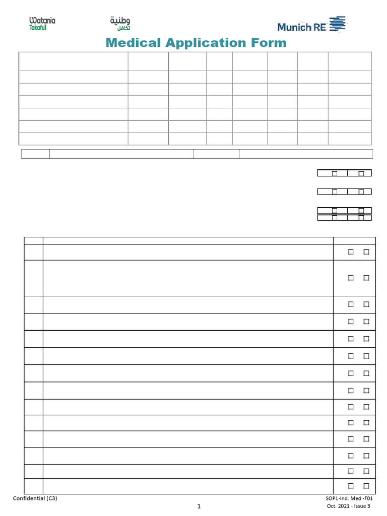 Medical Insurance Application Form | PDF | Pregnancy | Childbirth