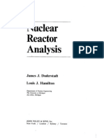Deuderstadt &amp; Hamilton, Nuclear Reactor Analysis-1