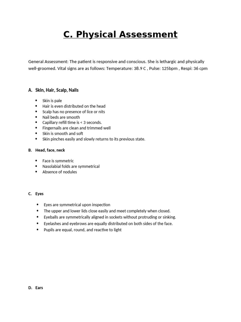 Comprehensive Physical Assessment Guide | PDF | Integumentary System