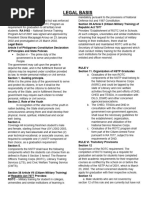 ROTC Implementing Rules | PDF | Reserve Officers' Training Corps | Sergeant