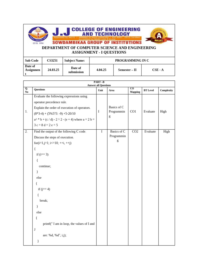 Assignment Question-1 Fast Learners Final | PDF | Computer Engineering ...