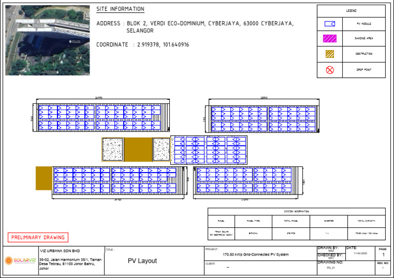 170.50 kWp PV System Layout Guide | PDF | Sustainable Technologies ...
