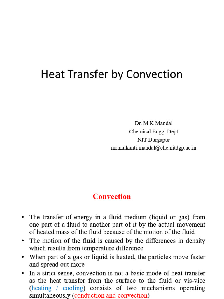Heat Transfer Convection Lecture-MKM | PDF | Heat Transfer | Boundary Layer