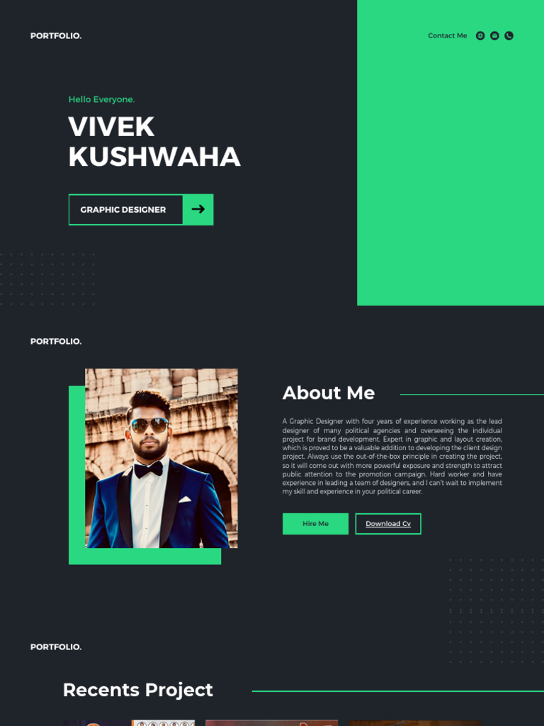 Graphic Designer Online Portfolio | PDF
