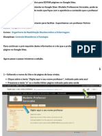 Informativo para EDITAR Páginas No Google Sites