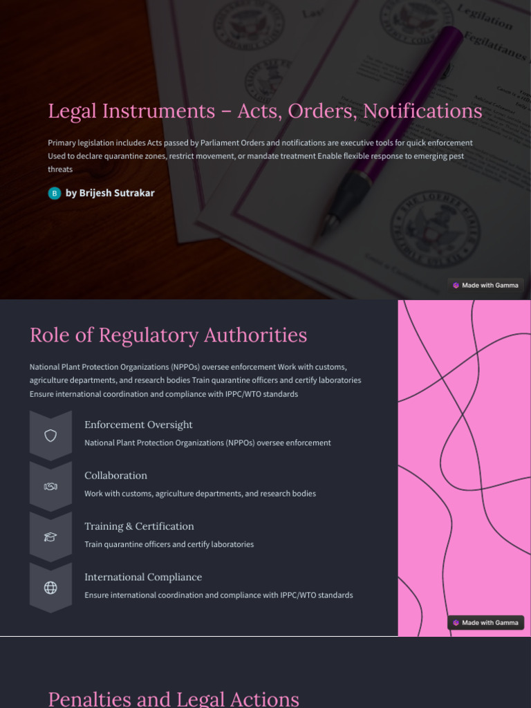 Legal Instruments Acts Orders Notifications | PDF | Ecology ...
