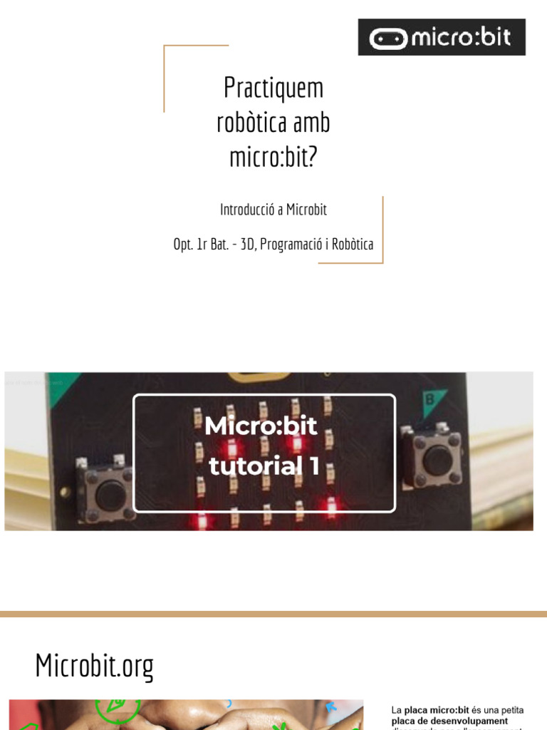SA7. Micro - Bit - Tutorial 1 | PDF