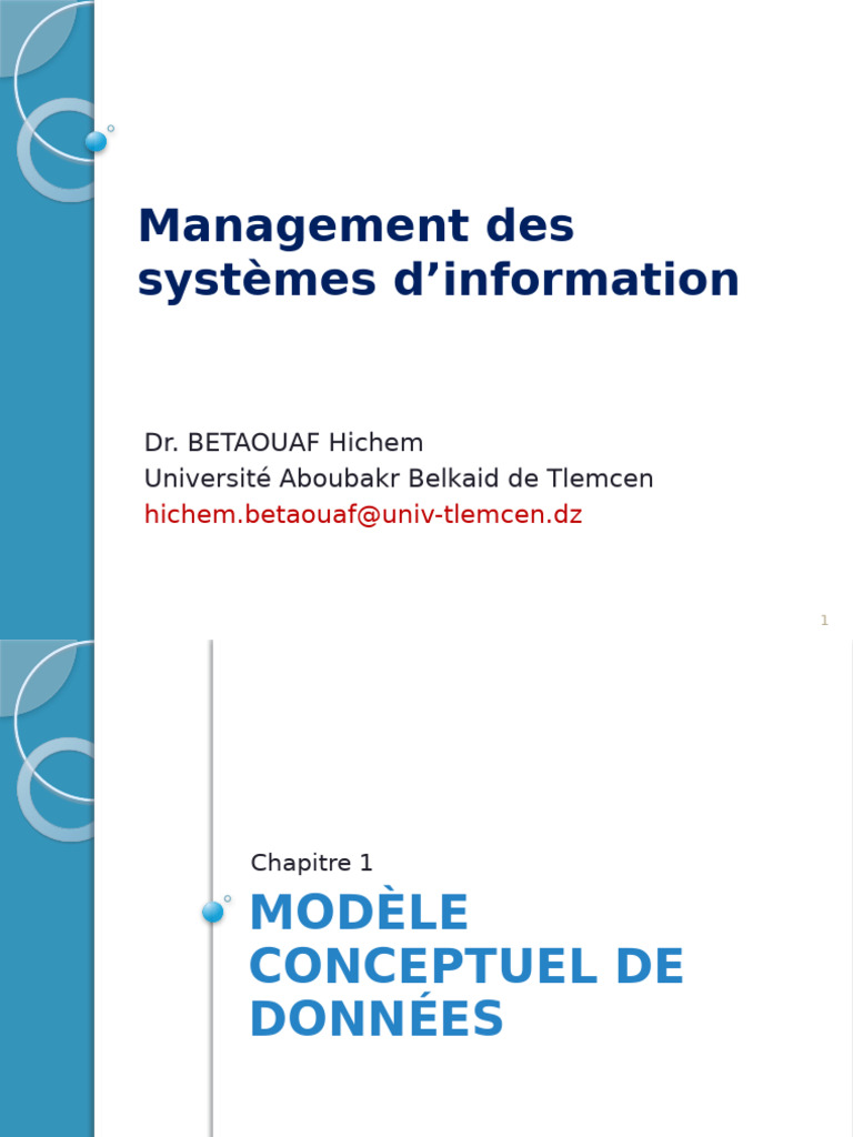 Modèle Conceptuel de Données MCD | PDF