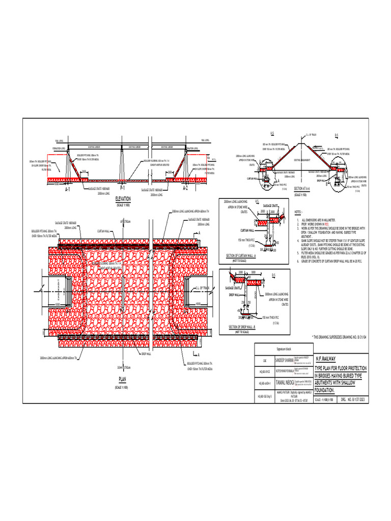 Floor Protection Plan for Bridge Abutments | PDF | Composite Material ...