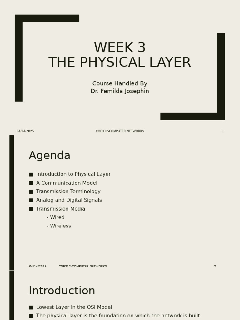 Understanding the Physical Layer in Networking | PDF | Transmission ...