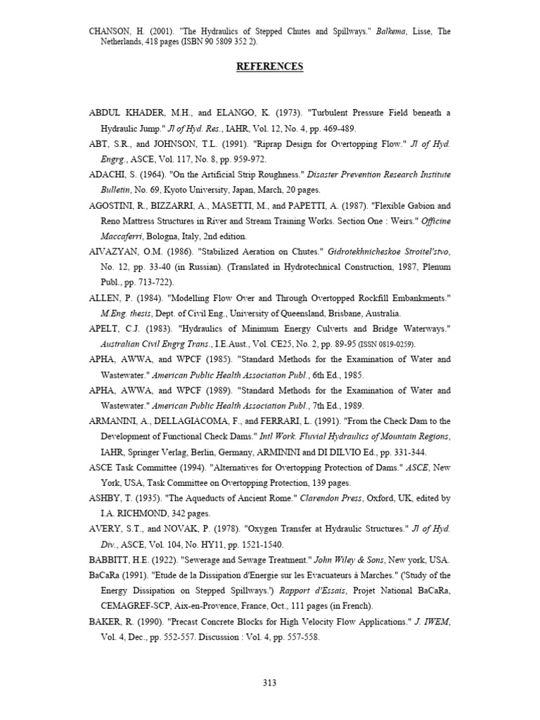 Hydraulics of Stepped Spillways | PDF | Spillway | Dam