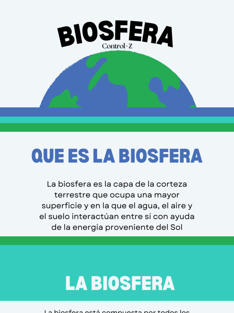 Qué es la biosfera y sus capas | PDF | Tierra | Agua