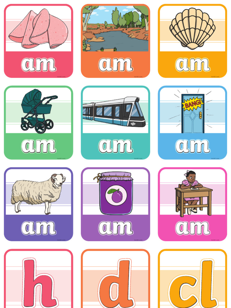 Am Onset and Rime Matching Activity | PDF