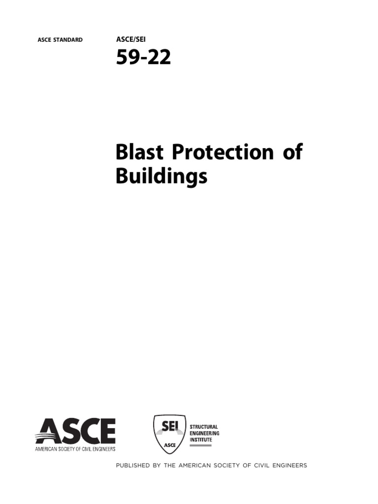 ASCE/SEI 59-22: Blast Protection Standards | PDF