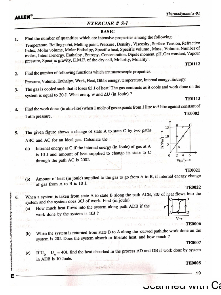 Thermo Questions | PDF