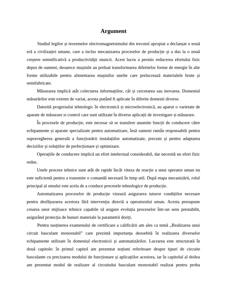 Exemplu de Argument | PDF