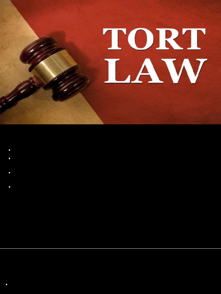 Overview of the Law of Torts | PDF | Tort | Damages