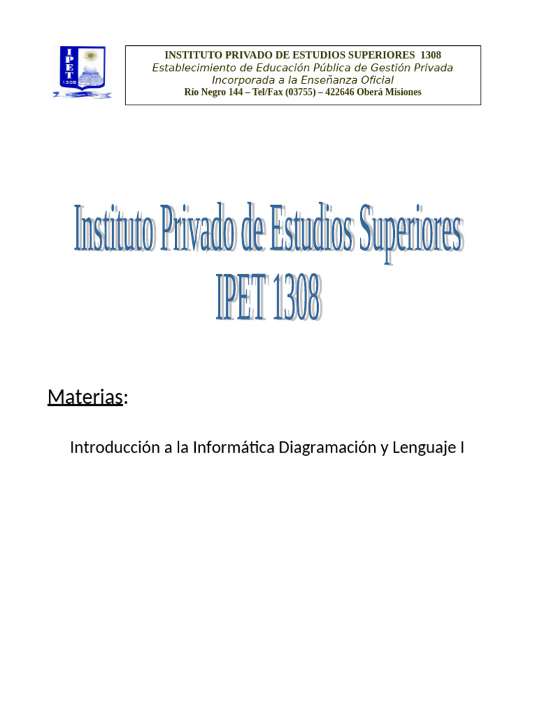Programaci N I Apuntes 2013 | PDF | Lenguaje de programación | Programación