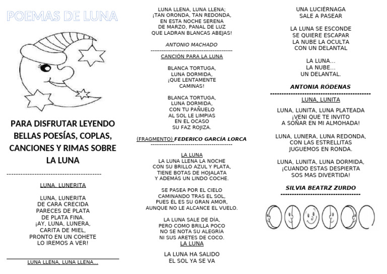 Poemas Cortos sobre la Luna | PDF