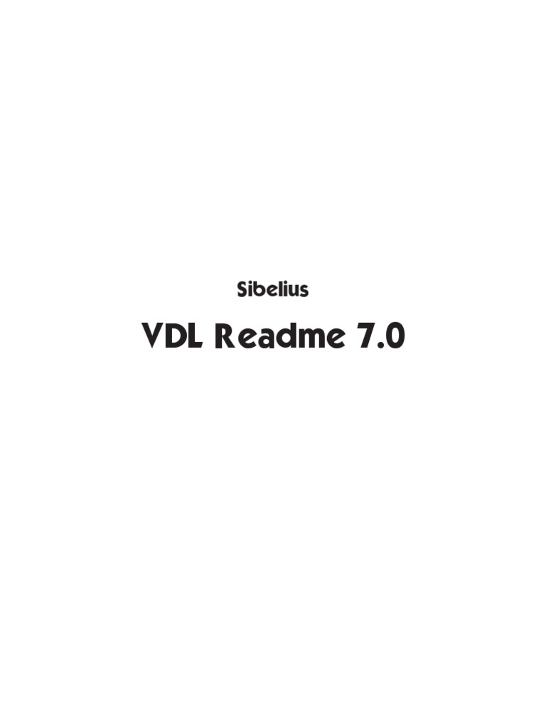 VDL Readme 7.0 | PDF | Microsoft Windows | Computer Keyboard