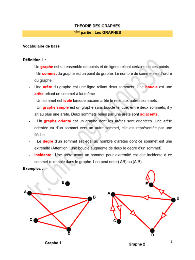 Introduction aux graphes et méthode PERT | PDF | Concepts mathématiques ...