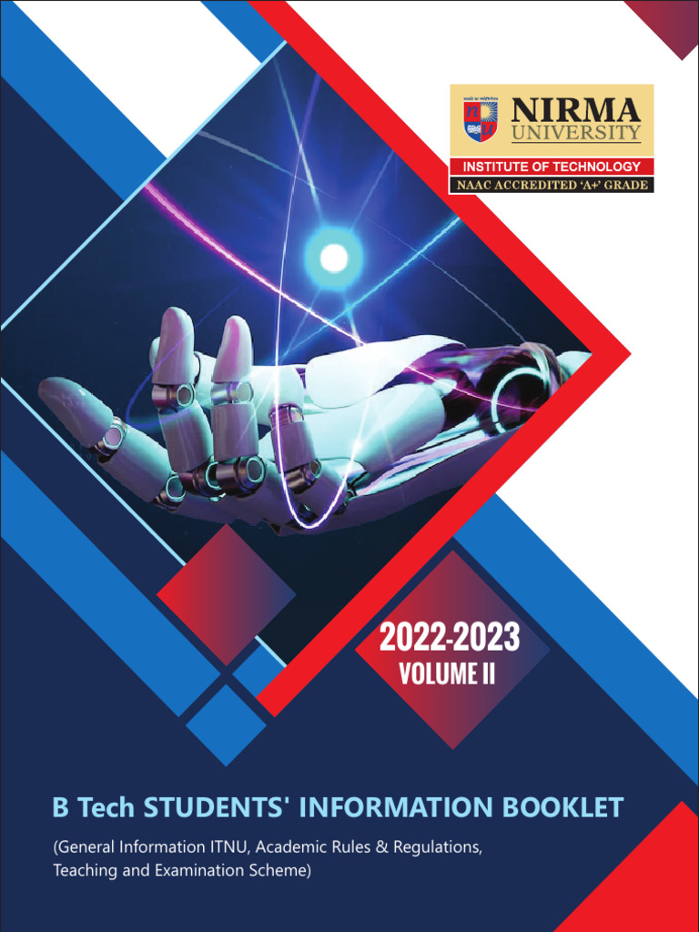 BTech StudentsInformation Booklet Vol 2 | PDF | Curriculum | Thought