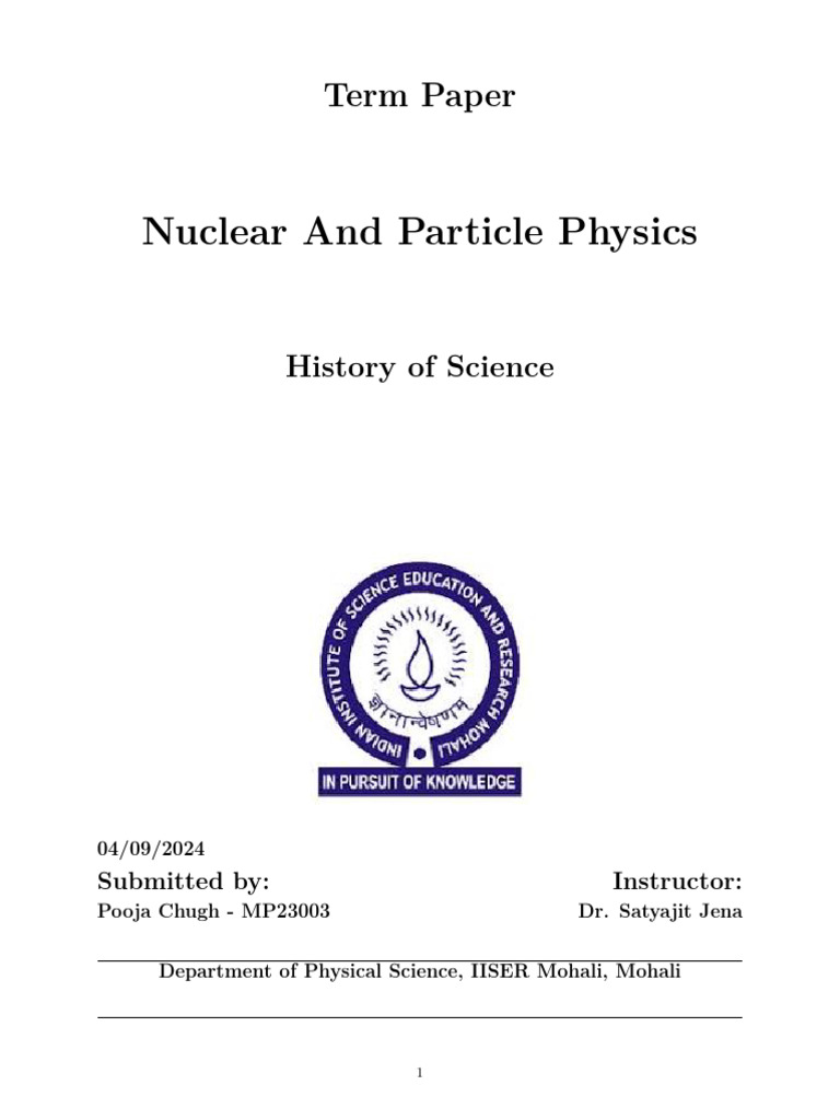 NPP Term Paper | PDF | Heliocentrism | Electromagnetism
