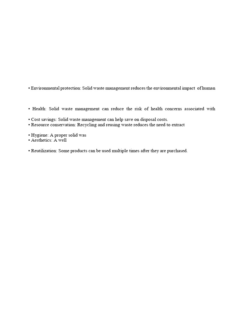 Introduction to Solid Waste Management | PDF | Waste Management | Waste