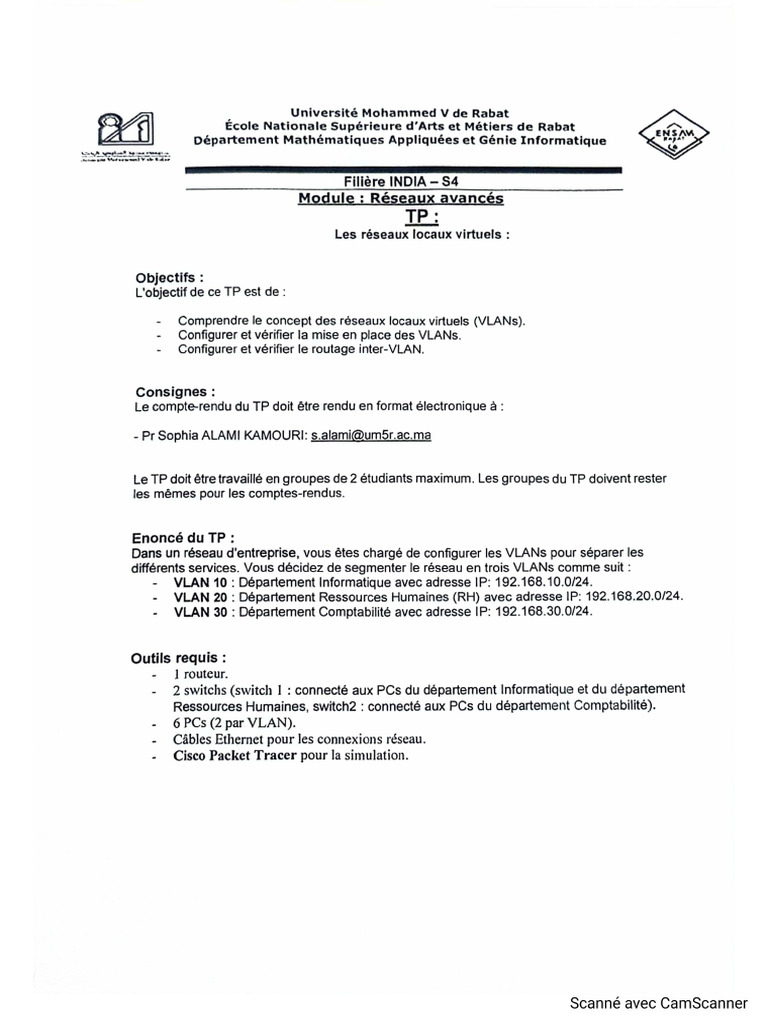 TP2 Vlan | PDF