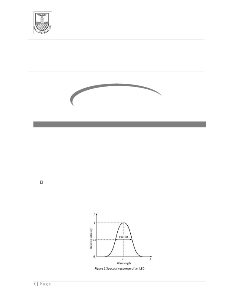 LED Characteristics and Modulation Study | PDF | Light Emitting Diode ...