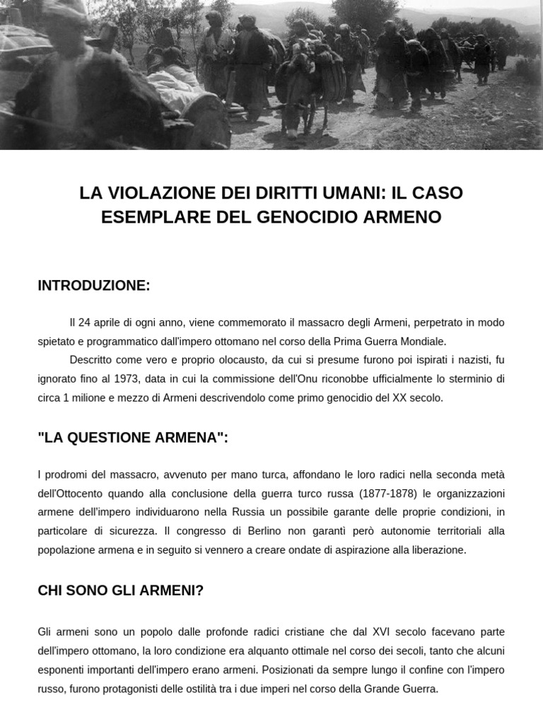 Il Genocidio Armeno | PDF
