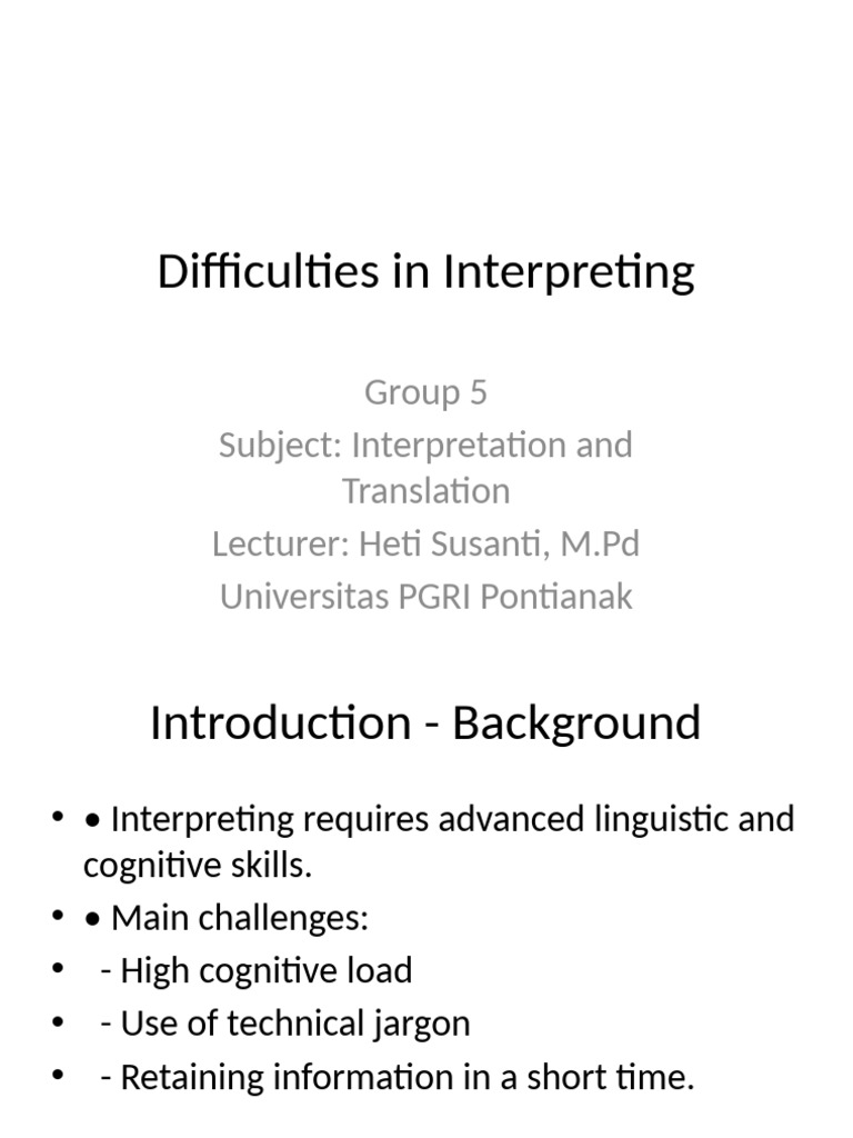 Challenges and Strategies in Interpreting | PDF | Language ...