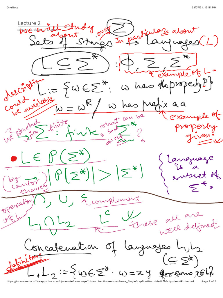 Theory of Computation, ch2 | PDF