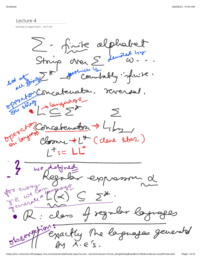 Theory of Computation, Ch2lec4 | PDF