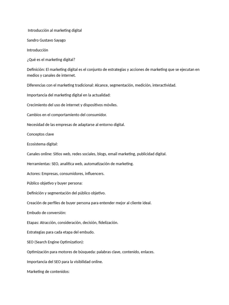 Introducción al Marketing Digital | PDF | Publicidad digital ...