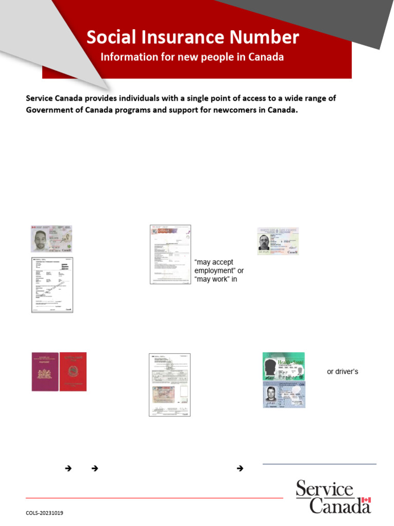 Applying for a Social Insurance Number | PDF | Identity Document ...
